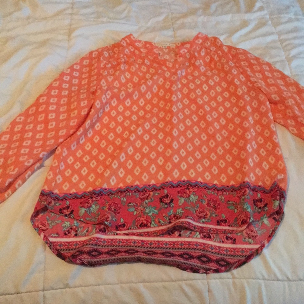 Girls copper key blouse